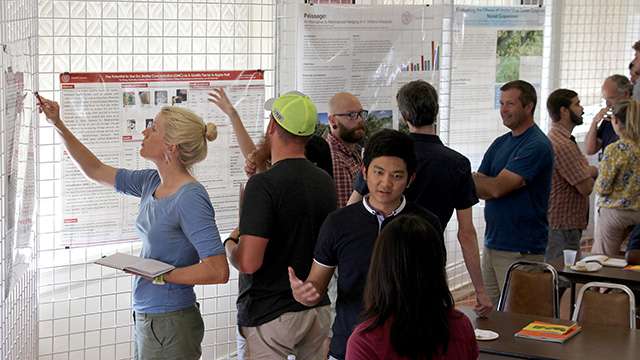 An engaging poster session.