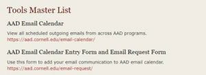 AAD Intranet view