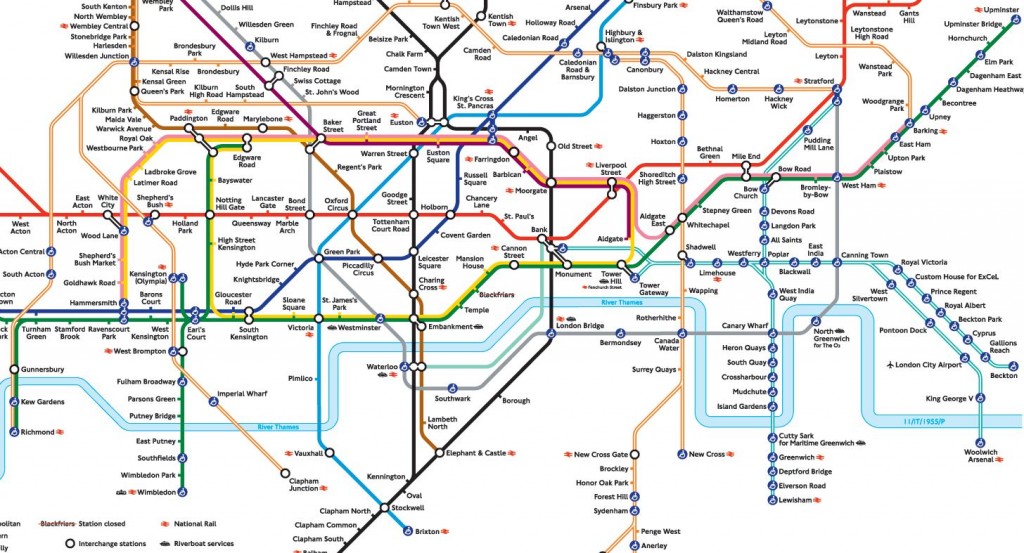 Harry Beck's Tube Map, used to this day