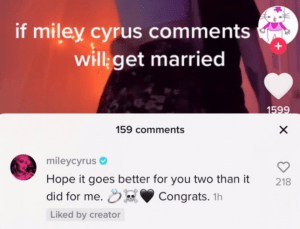Miley Cyrus' strategy in action