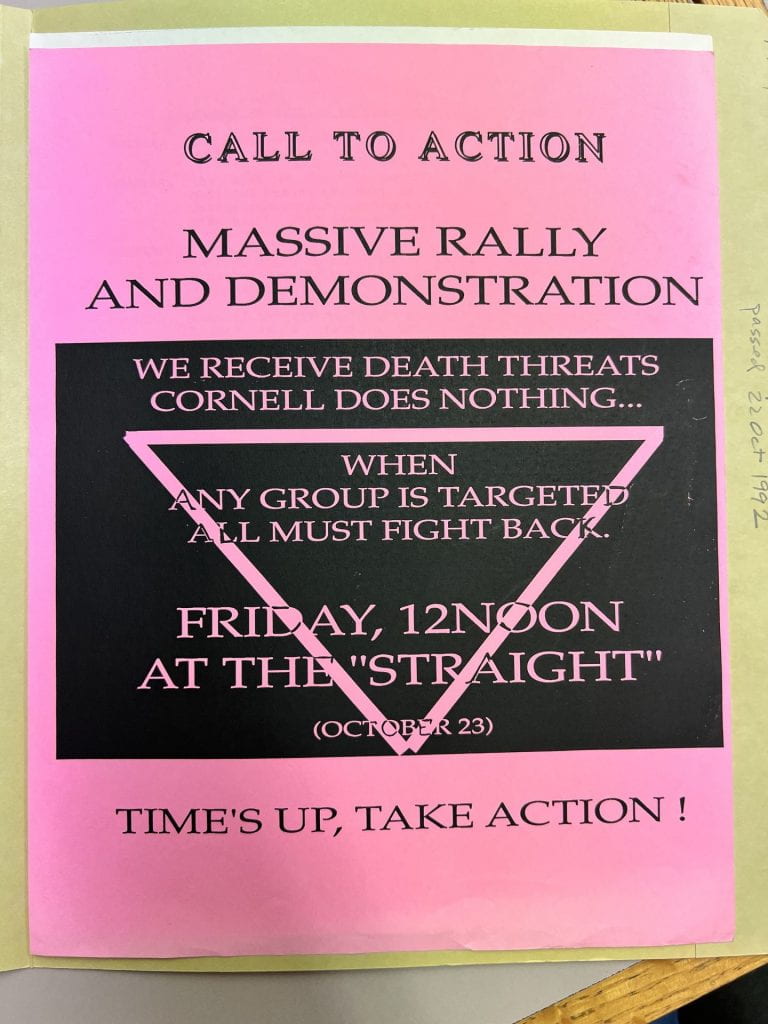 1992 Activism Flyer