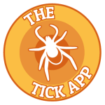 Logo - The Tick App - Bulls Eye with a the outline of a tick in the miidle suurounded by the words The Tick App