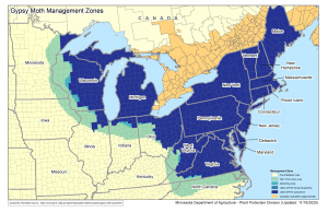 Map of Gypsy Moth Management Zones
