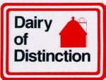 Dairy of Distinction and silhouette of a barn