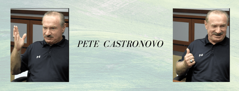 graphic made with two photos of Pete Castronovo