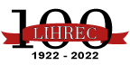 logo showing LIHREC across a red banner across 100 with 1922 - 2022 underneath