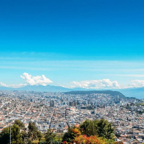 Panorama of Quito, Ecuador