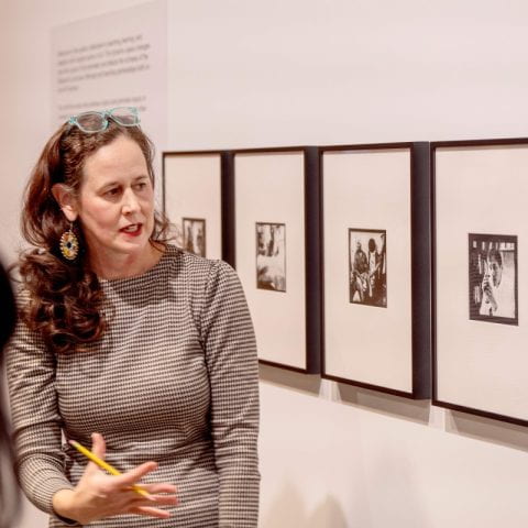 Jeanne Moseley, associate professor of practice in the Department of Public and Ecosystem Health in the College of Veterinary Medicine, discusses the impact of photography and activist Brian Weil's work at the Herbert F. Johnson Museum of Art.