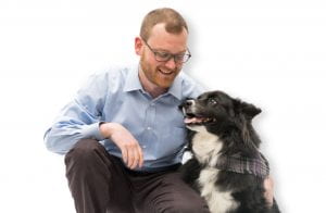 Image of Dr. John Loftus and dog