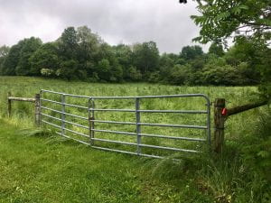 gate in perimiter fencing