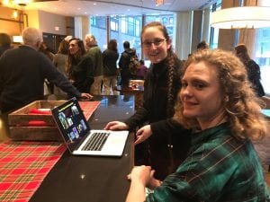 two women with a laptop