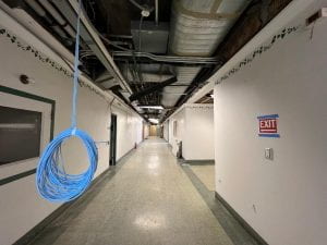 hallway with ethernet cable