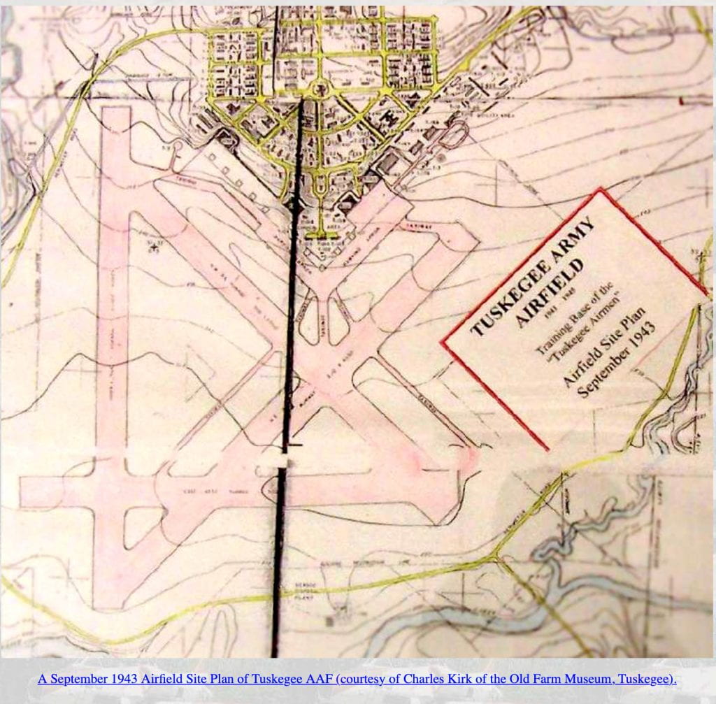  site plan for Tuskegee Airfield