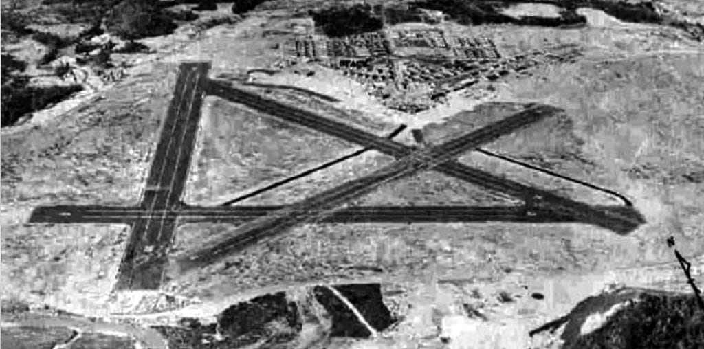 airfield aerial shot