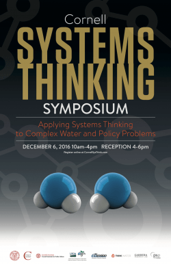 Cornell Systems Thinking Conference 